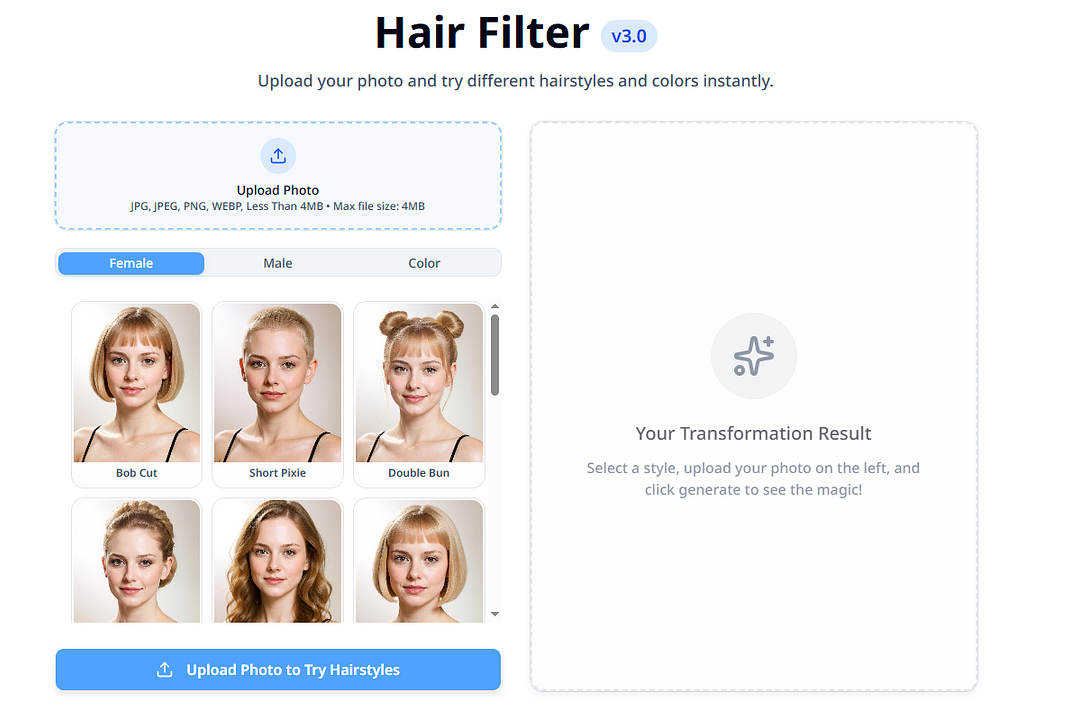AI hairstyle