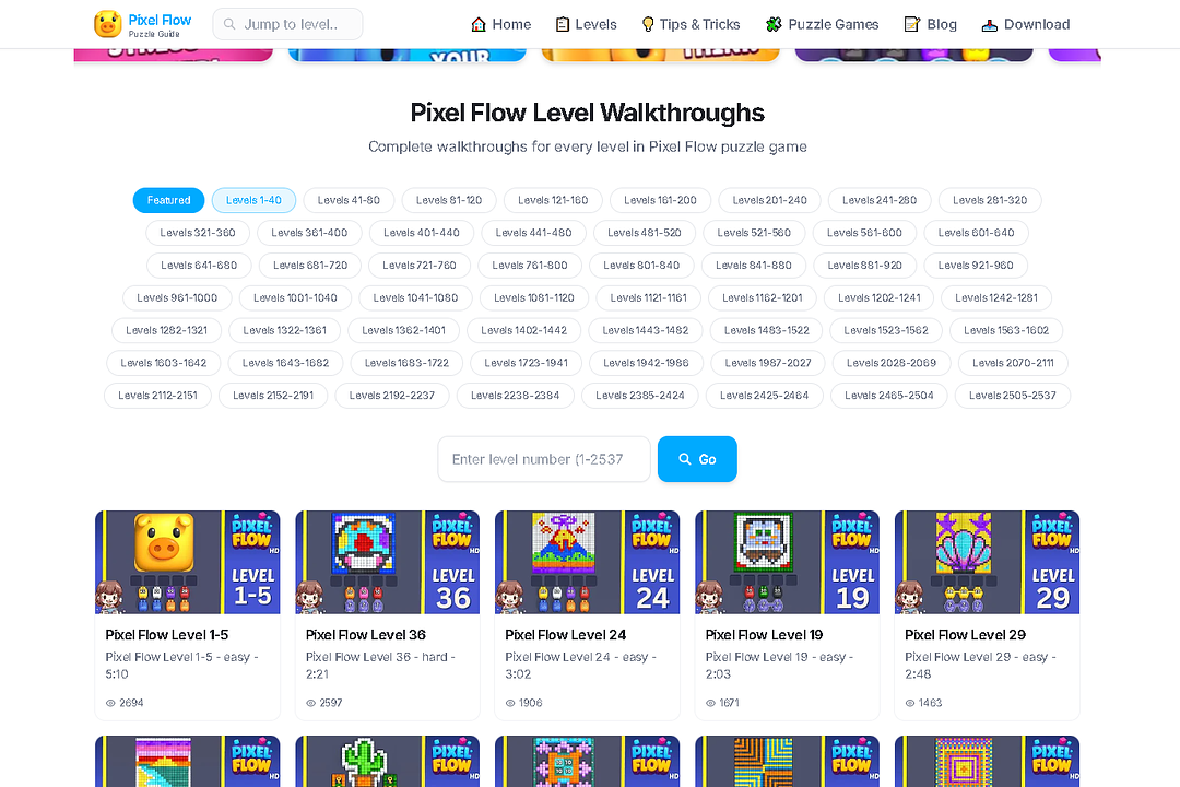 Pixel Flow Level Guide – Walkthroughs & Tips