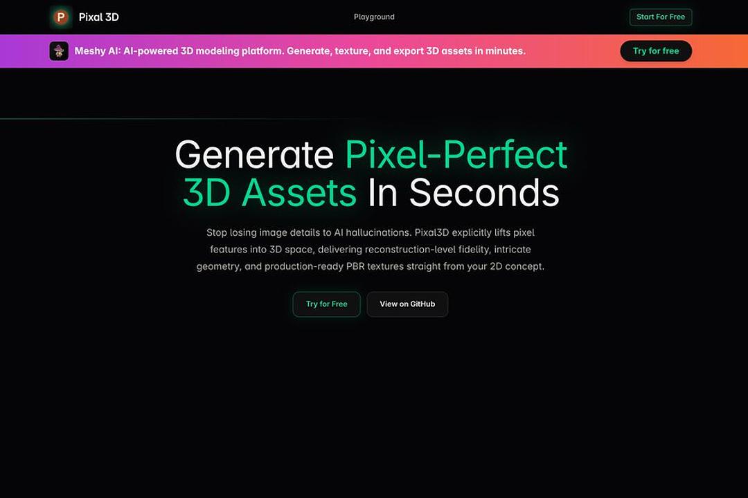Pixal3D