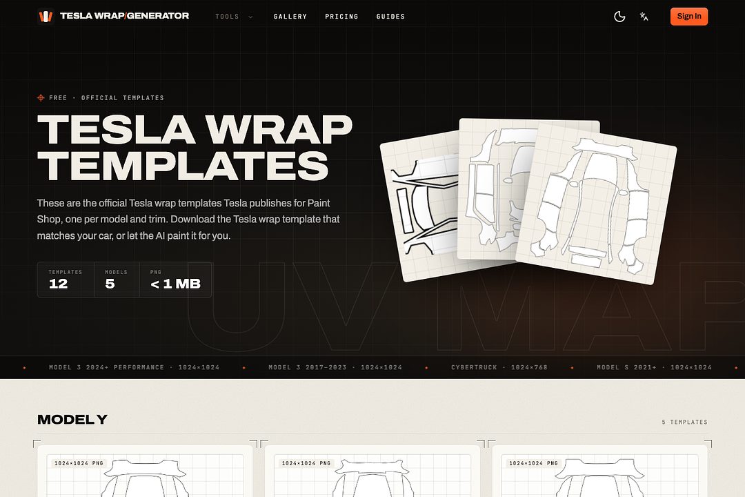 Tesla Wrap Generator