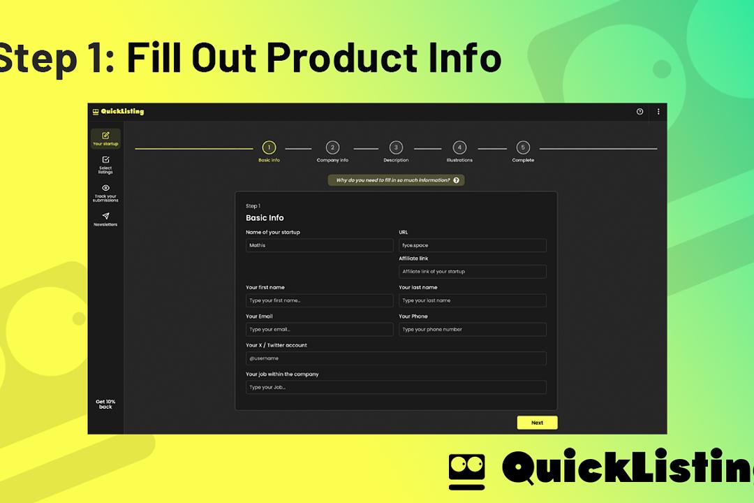 Quicklisting
