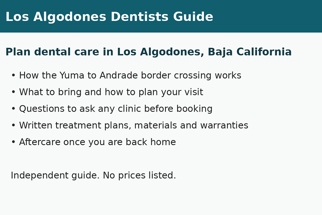 Los Algodones Dentists Guide